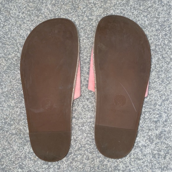 Vince Camuto Pink Bow Jazzan Suede Slide Sandals - Picture 6 of 6